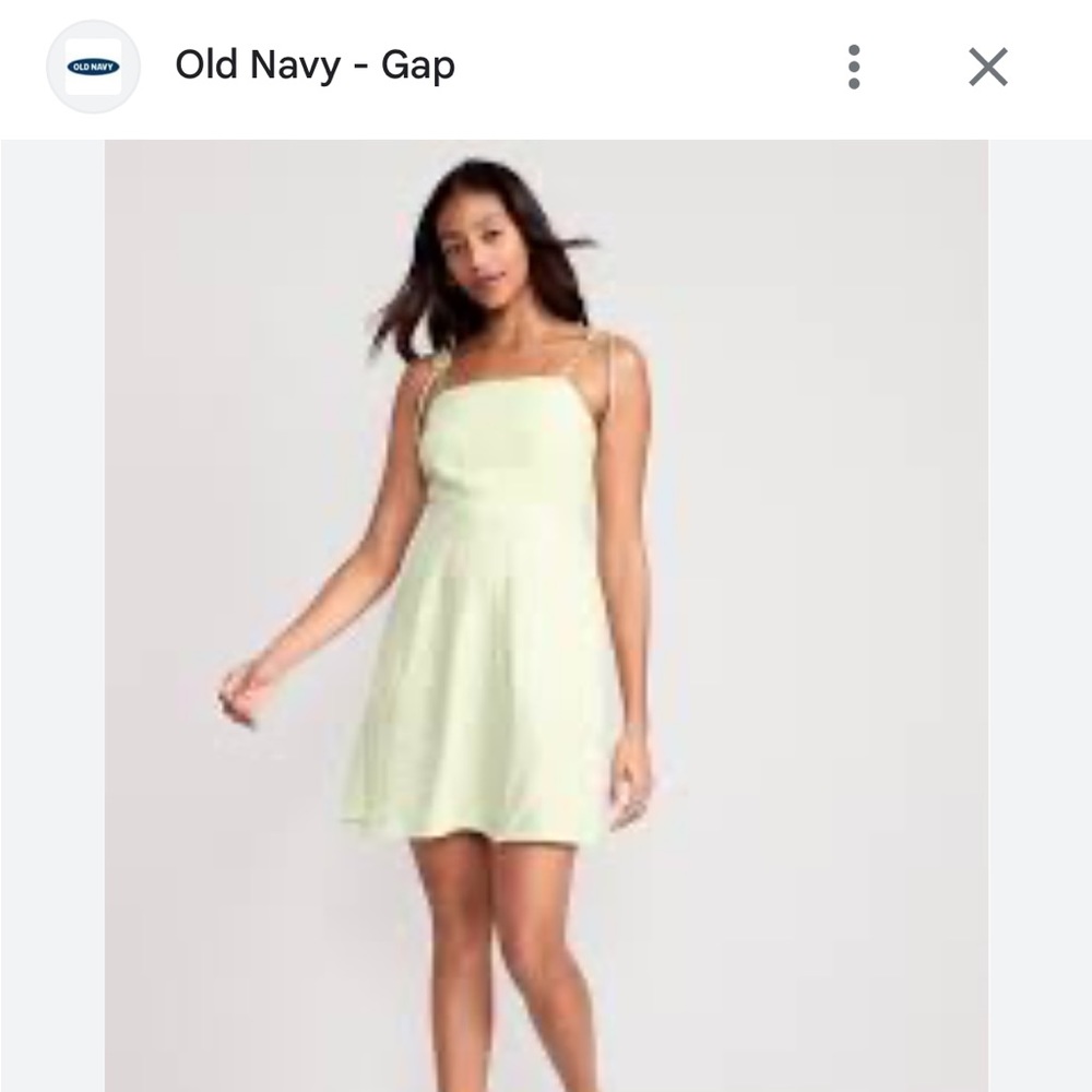 Old Navy Fit & Flare Tie-Strap Floral Mini Dress